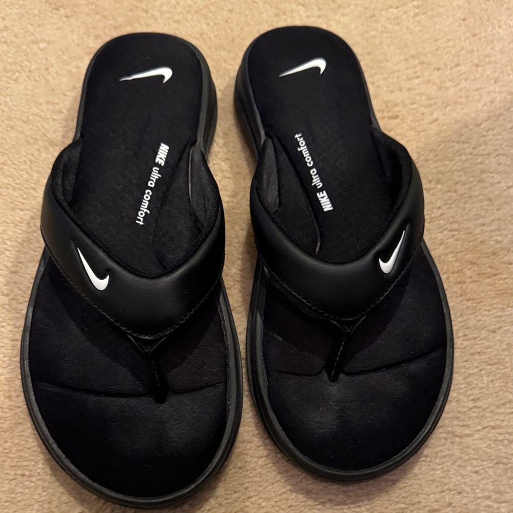 Nike Ultra Comfort Black Sandals